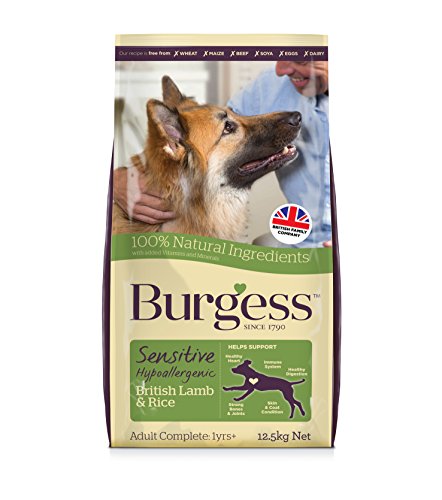 Supadog Burgess Sensitive British - Comida para Perros de Conejo y arroz, de 12,5 kg