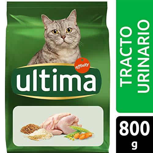 ultima Pienso para Gatos con Problemas del tracto urinario, con Pollo - Pack 5 x 800 gr