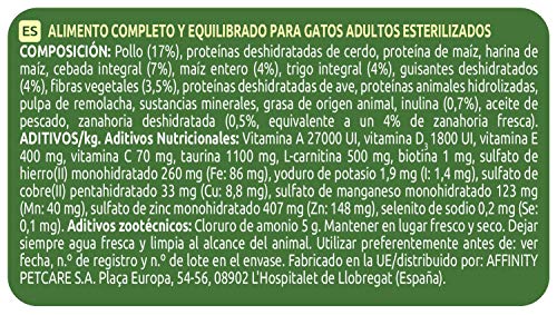 Ultima Pienso para gatos esterilizados con problemas del tracto urinario: Pack de 4 x 1.5 kg - Total: 6 kg