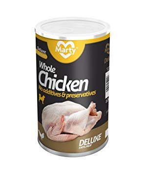 Unbekannt Marty de Deluxe 100% Whole Chicken Dog Food/pollo entero con Super Suave gekochten hueso