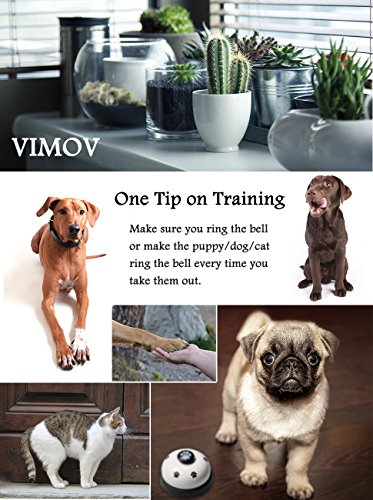 VIMOV Pet Training Bells Set de 2 Campanas de Perros para el Entrenamiento y el Dispositivo de comunicación Potty