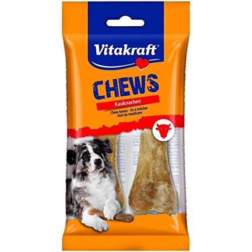 Vitakraft Chews - Huesos para Masticar (5 Unidades), Color Natural