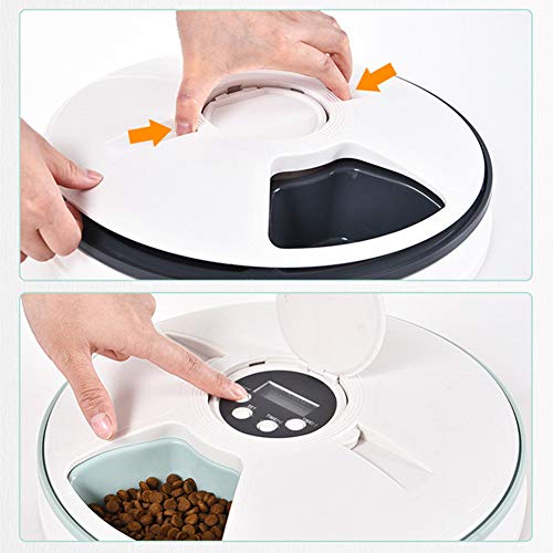 XYBB Auto Feeder Pet Bowl Alimentador Automático para Perros para Perros Conejos Y Animales Pequeños con Pantalla LCD 30 * 7cm Verde