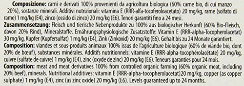 almo nature Daily Menu Bio Perros Forro, Vacuno, 32 latas (32 x 100 g)