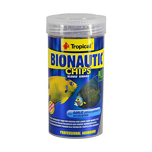 Aquatic Paradise Marine Fish Fish Chips Bionautic 250 ml/130 g de Chip de hundimiento Lento, Original Tub