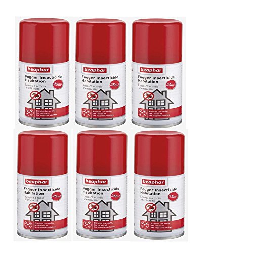 Beaphar – hogar Multi Pack pulgas Fogger Bomba 6 X 75 ml