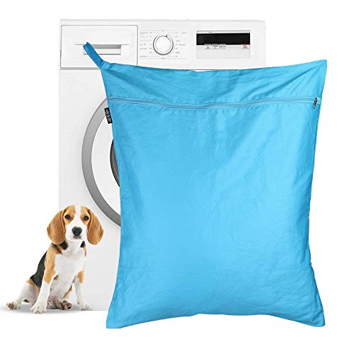 Bolsa de lavandería para mascotas | Bolsa de lavado Petwear | Removedor de pelo para perros y gatos para lavadoras | Gran tamaño adecuado para camas, juguetes, collares | Pukkr