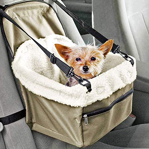 Bolsa de viaje para mascotas Prime Paws® - se cuelga en el asiento para transportar a tus gatos o perros; con cinturón de seguridad