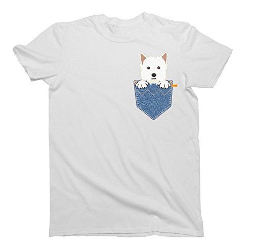 buzz shirts Hombres Y Damas West Highland Terrier Westie Pocket Dog Unique T-Shirt Mens Ladies Unisex Fit