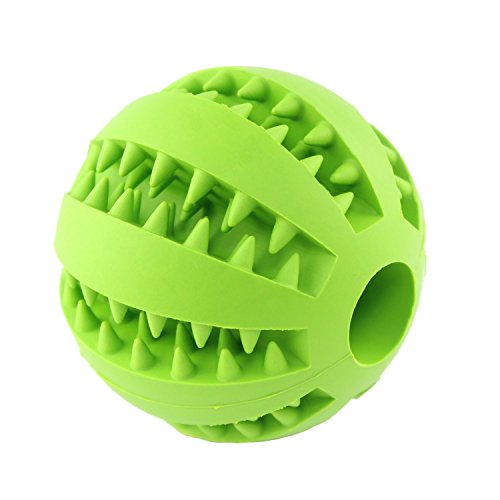 Caucho natural para mascotas masticando la bola, bola del juguete perro interactivo, seguro y no tóxico limpieza bola 7 cm.