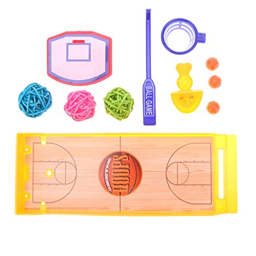 certylu Pet Tool, Parrot Basketball Toy Set Juguetes de Entrenamiento Educativo