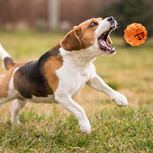 Dedepeng - Pelotas de perro lanzador de pelotas para perros, juguete interactivo de goma para fugas de alimentos, goma para masticar perros, juguete molar para limpiar los dientes de mascotas