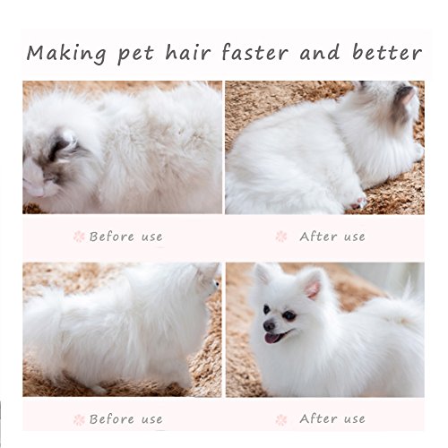 DryMartine Gatos Mascotas Quitar y Remover el Pelo Muerto Carda con Púas Flexible de Acero Inoxidable para Desenredar y Peinar a Mascotas