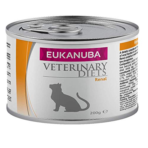 EUKANUBA Renal - Comida dietética para Gatos para Problemas renales, Paquete de 6 x 200 g