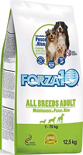 Forza 10 Full Spot Maintenance para Perros Adultos All Breeds con Pescado y arroz de 12,5 kg