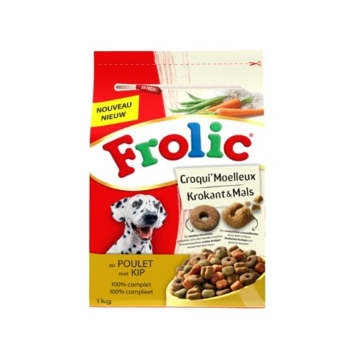 Frolic – croqui' Pastel – croqueta Semi Moelleuse – Pollo – 5 Bolsas de 1 kg