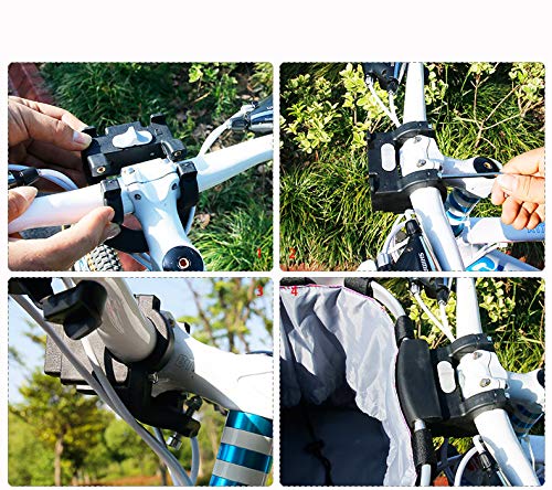 GLEYDY Cesta de la Bicicleta del Animal Doméstico Cesta de Lona Frontal Desmontable de Bicicleta Marco de la Aleación de Aluminio del Bolso del Animal Doméstico de la Bici,A