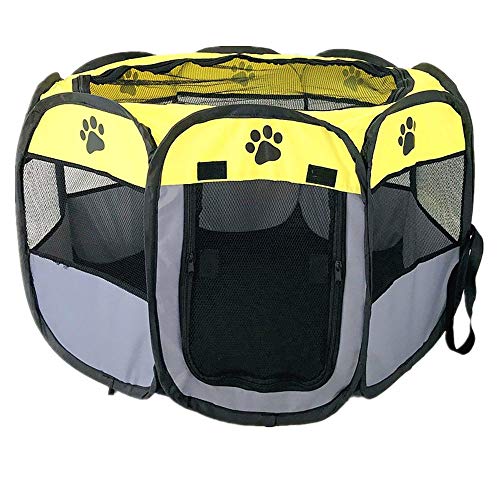 HAOYILAI - Funda para jaula de perro, tamaño mediano, con puerta de entrega, camada para gatos, tela Oxford, impermeable, antiarañazos, tienda de campaña para perros