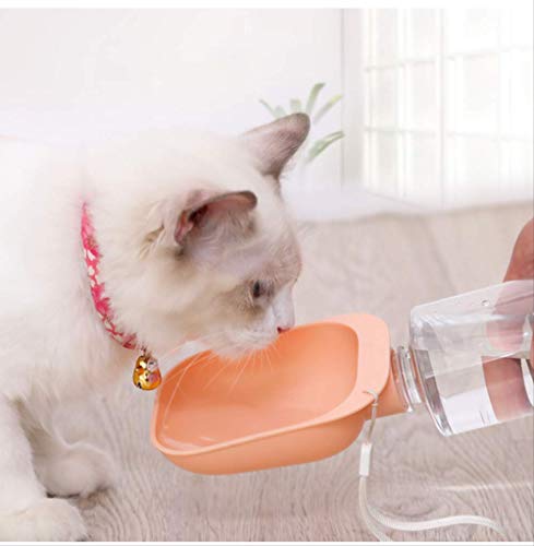 Holiny Alimentador Portátil Al Aire Libre para Gatos Y Perros, Botella De Agua, Recipiente De Silicona para Perros, Dispensador De Agua para Gatos