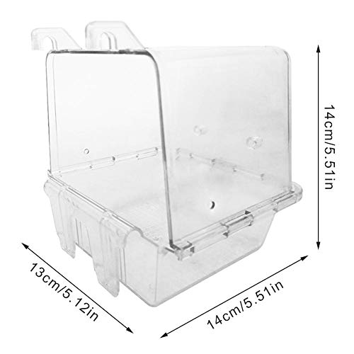 HoneybeeLY Cube - Caja de bañera para pájaros, Jaula para Loros de pájaro, Myna