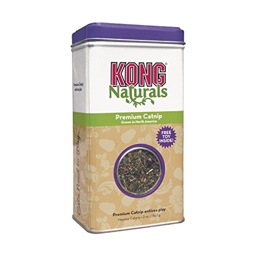KONG - Naturals Premium Catnip - Hierba gatera de cultivo norteamericano - 57 gramos