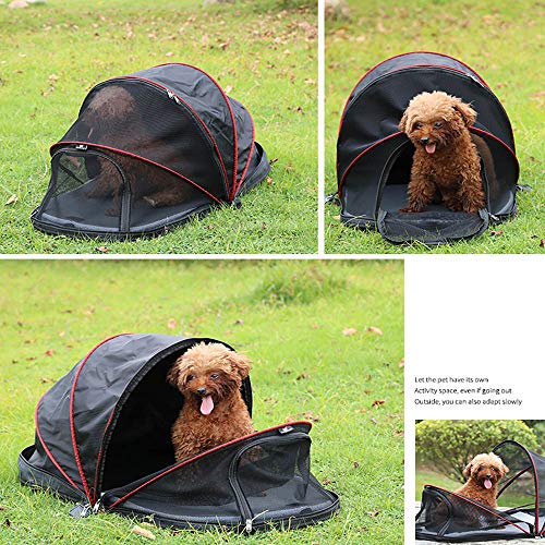LDDPP Tienda de campaña para perros, plegable y portátil, para acampar al aire libre, cómoda cama de viaje, tienda de campaña con bolsa de transporte, parque, camping