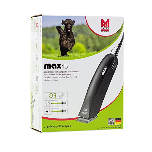 Moser 1245-0070 Máquina cortapelo para animales con cuchilla de 3 mm, 45 W