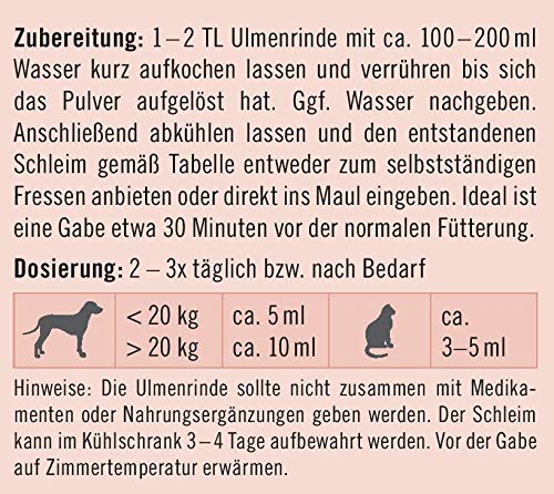 napfcheck Ulmenrinde molidos para Perros y Gatos - 150 g