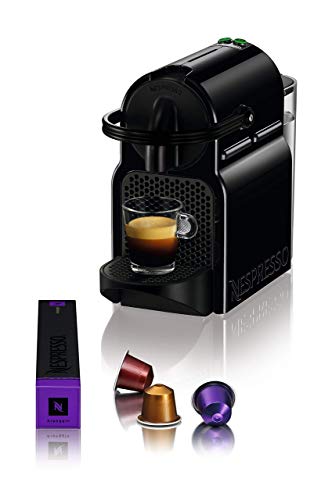 Nespresso De'Longhi Inissia EN80.B - Cafetera monodosis de cápsulas Nespresso, 19 bares, apagado automático, color negro