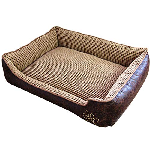 Pet Dog Bed PP Algodón Impermeable Lavable Cojín de Cachorro Mascotas Grandes Perros Manta Sofá Perrera