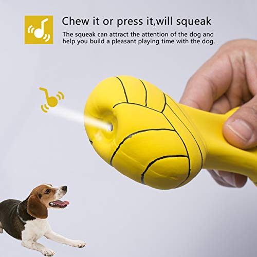 Petper Cw-0054EU - Juguete con sonido de látex para perros con forma de hueso, juguete interactivo para jugar y entrenar