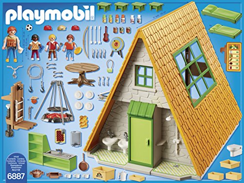 Playmobil Campamento de Verano- Camping Lodge Playset, Multicolor, Miscelanea (6887)