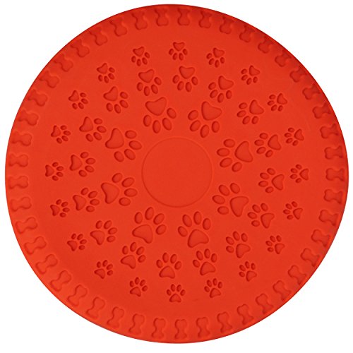 SchwabMarken 1, 3, 5, 9 o 15 frisbees Blandos para Perros/Dog Frisbee Disc, 1 Unidades, Color Naranja, de 23 cm de diámetro