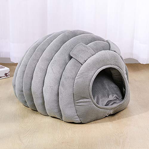 SHPEHP Pet Dog Bed | Cama ergonómica para Perros pequeños, Cama para Gatos, colchón, Cama para Mascotas/Funda extraíble para Perros y Gatos, Estilos Grey