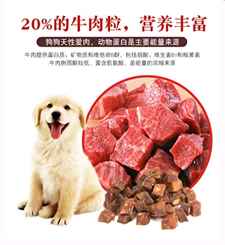 SULESI Doble Pelea Comida para Perros 5 Kg Teddy Golden Retriever Perro Adulto Comida General para Perros