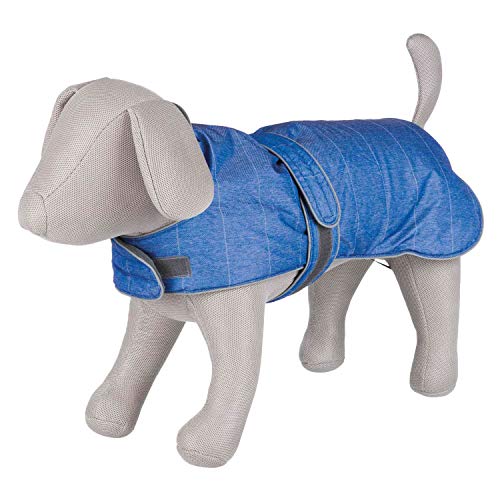 Trixie Abrigo Perro Ropa Mascotas – Chaqueta Capa Chaleco Perro Grande Pequeño Mediano Perros Accesorios Belfort Talla S 40cm Azul