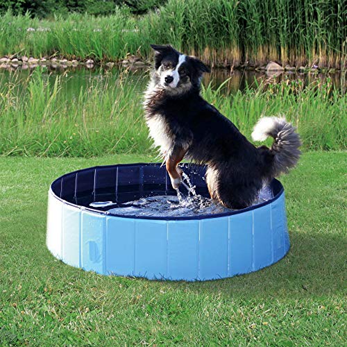 TRIXIE Piscina para Perros, ø 160×30 cm, Azul Oscuro-Azul