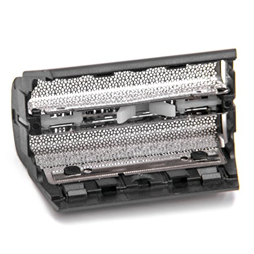 vhbw Doble lámina de afeitar con marco para máquinas de afeitar Braun Flex Integral 5000, 5005, 5010, 5015, 5311, 5312, 5314, 5315; negra