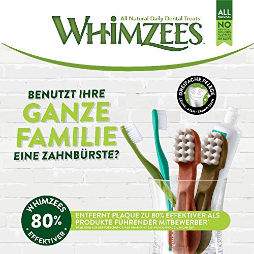 WHIMZEES - Aperitivos para el Cuidado Dental Naturales, sin Cereales, para Perros, Caja Multiusos.
