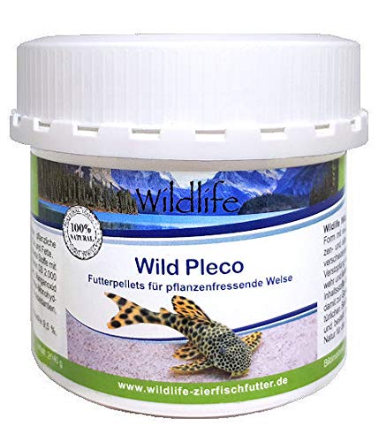 Wild Life WL-111 Wild Pleco (900 ml) - Pellets de alimentación Naturales para Cachorros herbívoros.