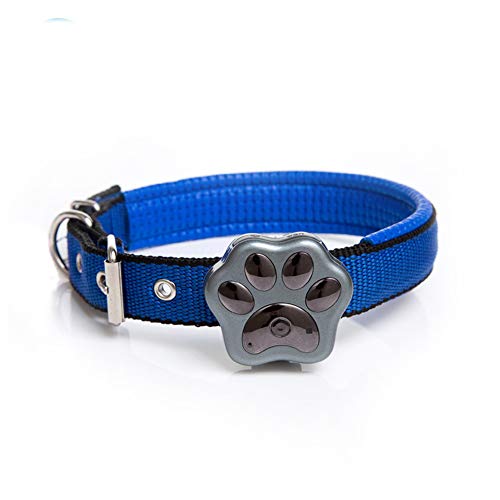 XHPWW Pet Dog GPS Tracker, WiFi Dog Anti-Lost Device Collar Impermeable para Mascotas GPS, LED Parpadeante Alarma de Seguridad electrónica Localizador de buscador de Perros