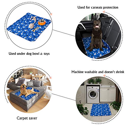Yangbaga Empapadores Perros, Pañales de Perro Lavable y Reutilizables Empapadores de Entrenamiento para Adecuado para Perros Pequeños y Medianos o Gatos, Antideslizante, (90 * 80cm)