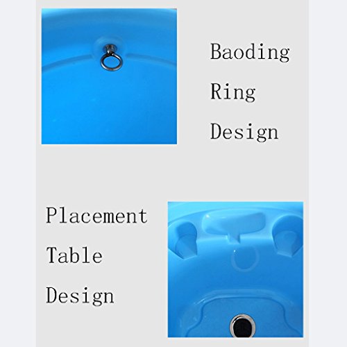 YC electronics Tina del baño de la Tina, del Gato y del Perro del plástico, bañera de la Piscina, 95.5 * 45.5 * 91cm (Color : Blue)