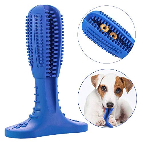 ZHWUEU Cepillo de Dientes para Perros Dog Brushing Stick-Limpieza de Dientes de Perro Juguetes para Masticar Cuidado Oral para Mascotas Regalo de Amante de los Animalesverde (M, Blue)