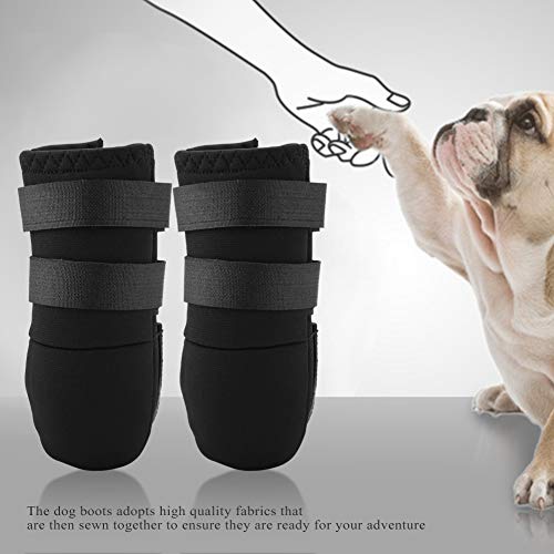 2pcs Zapatos Impermeables Al Aire Libre para Correr Botas De Lluvia para Mascotas Labrador Husky Zapatos para Perros Medianos Grandes Antideslizantes Resistentes Suela y Prueba De Deslizamiento(L)