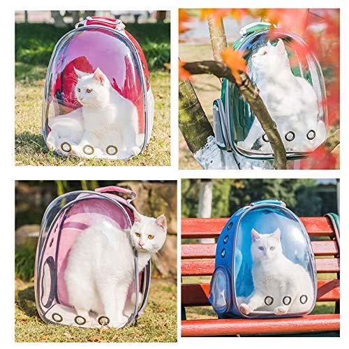 6 Colores del Gato del Animal doméstico del Mochila Bolso Transparente del Gato del Perro al Aire Libre Senderismo Bolsa de Viaje for Mascotas portátil de Espacio Gato Bolsa de Transporte Jaula Bolsa