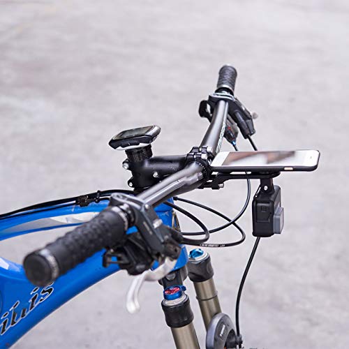 Adaptador de Ciclismo Universal para Bicicleta de Carretera MTB de tamaño pequeño Adaptador de Ciclismo Universal para Soporte de Asiento de teléfono extendido(Negro) ESjasnyfall