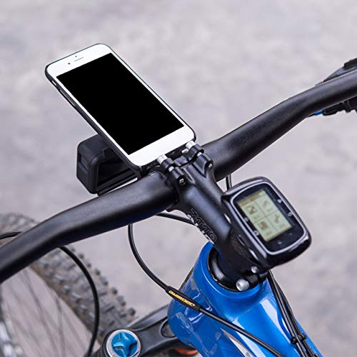 Adaptador de Ciclismo Universal para Bicicleta de Carretera MTB de tamaño pequeño Adaptador de Ciclismo Universal para Soporte de Asiento de teléfono extendido(Negro) ESjasnyfall