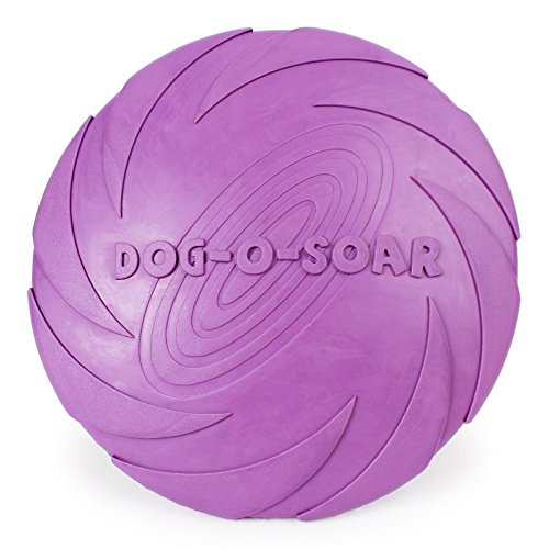 Adiestramiento de perros frisbee, caucho natural puro seguridad no tóxico interactivo los juguetes del animal doméstico.（18cm）