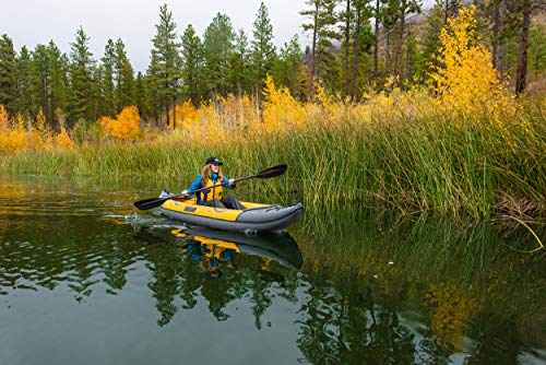 Advanced Elements Island Voyager Kayak gonfiabile per 2 persone, Unisex Adulto, Amarillo, Talla única